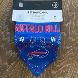 Buffalo Bills double sided pet bandana size medium